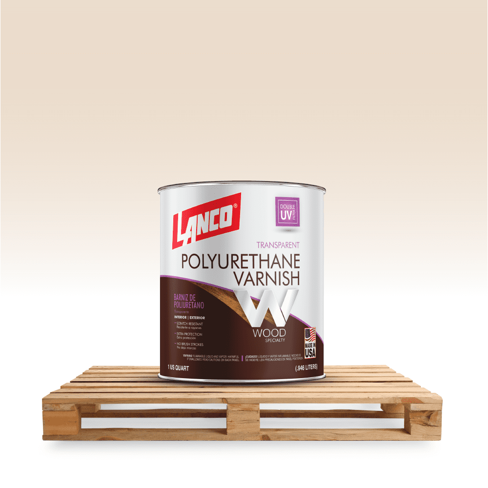 Lanco Gloss Polyurethane Varnish Clear Gloss Finish, 1 Quart