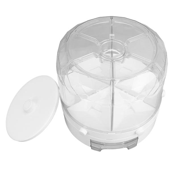Dispensador giratorio de granos de arroz, dispensador giratorio de arroz Contenedor giratorio de almacenamiento de alimentos secos de 13.2 lb Dispensador giratorio de alimentos secos True Excellence