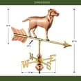thumbnail image 4 of Good Directions Labrador Retriever / Dog Garden Weathervane, Includes Garden Pole, Pure Copper, 4 of 4