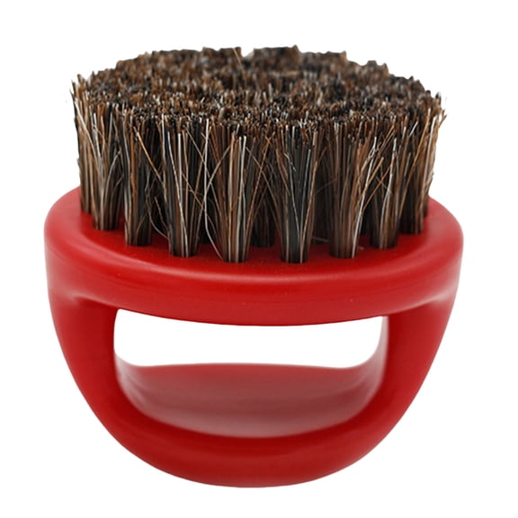 Travel Friendly Beard Grooming Brush Beard Maintenance Practical Boar Bristles With Comfortable Hole Holder for Men