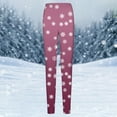 thumbnail image 5 of Christmas Leggings for Women 2025 Snowflake Plaid Graphic High Waisted Yoga Pants Legging Tights, 5 of 6
