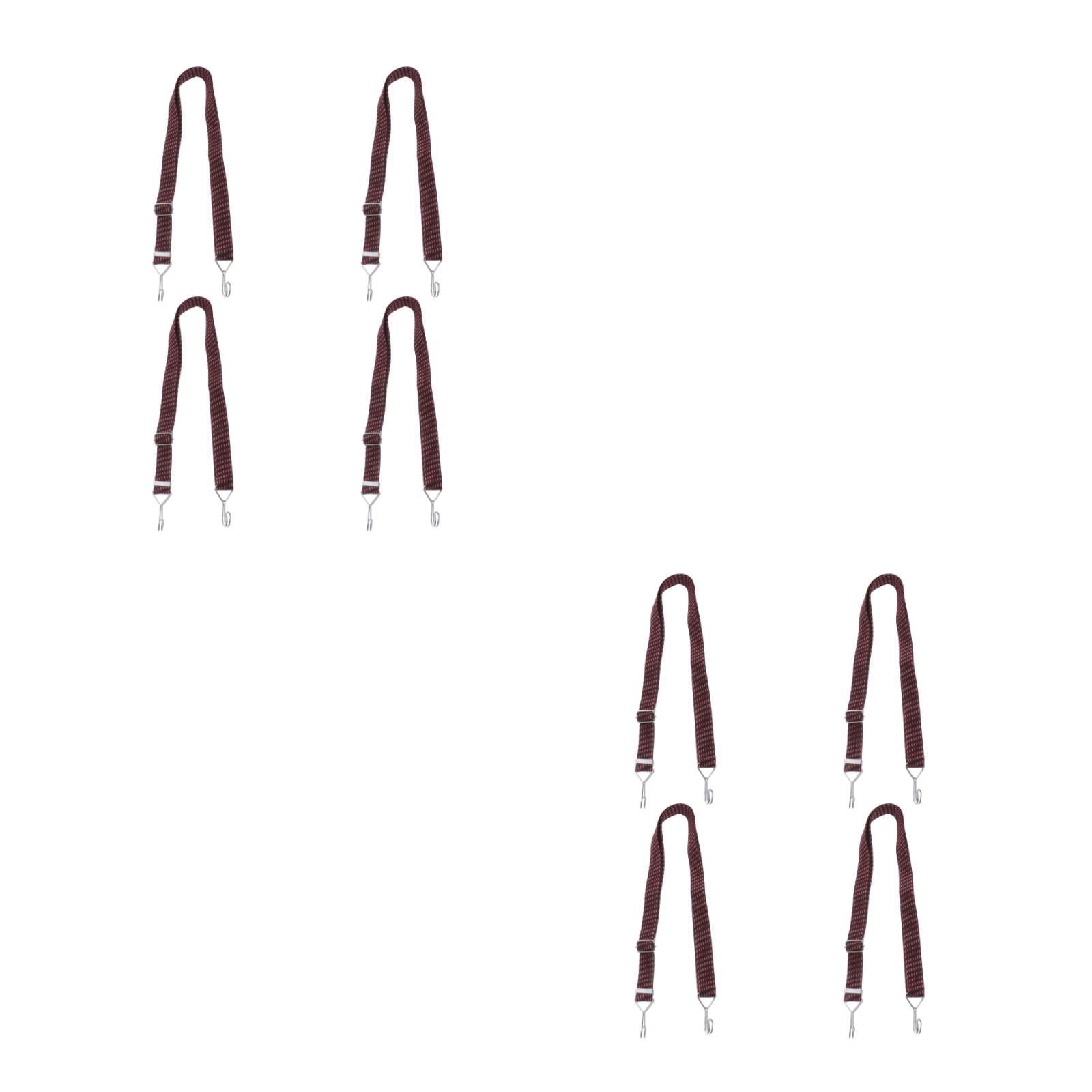 Masteelf 8 pcs  Adjustable Bungee Cords Long Flat Elasticity Ropes Heavy Duty Elastic Straps