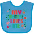 thumbnail image 3 of Inktastic My Memere Loves Me Girls Girls Baby Bib, 3 of 4