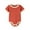 Orange, variant on KONDYS Baby Girls Bodysuits Soft Romper Outfit Comfortable Breat ble Casual Outfit For 0-24 Months Cute Variety Bodysuits For Baby