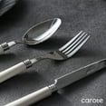 thumbnail image 7 of Carote 20-Piece Stainless Steel Flatware Set for 4, Silverware Set with White Handle, Durable Cutlery Set for Home, Kitchen & Restaurant, Mirror Polished Spoon and Fork Set, Dishwasher Safe, 7 of 7