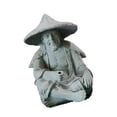 thumbnail image 3 of Adorno de pesca Estatua de hombre pescador de resina Adornos de paisaje de hombre pescador Figuras de pesca sentado Adorno de pescador Resina Estatuas de pesca de anciano gris, 3 of 7