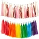thumbnail image 1 of Banderines con borlas para decoración de fiestas, banderines con borlas de papel de seda, decoración colgante, fondo para cumpleaños de niño, 1 of 5