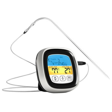 

Digital Meat Thermometer for Cooking Food Grill Thermometer with Backlight Long Probe BBQ Temperature Probe Thermometer for Barbecue Smoker Oven Baking