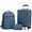 Blue, variant on Tripcomp 3 Piece Carry-on Luggage Sets, Hardside Suitcase with Spinner Wheels,Travel Backpack and a Packing Cube (White)
