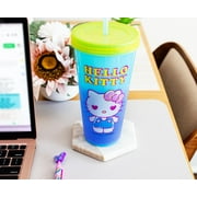 Sanrio Hello Kitty Garden Doodle Color-Changing Plastic Tumbler Cups | Set of 4