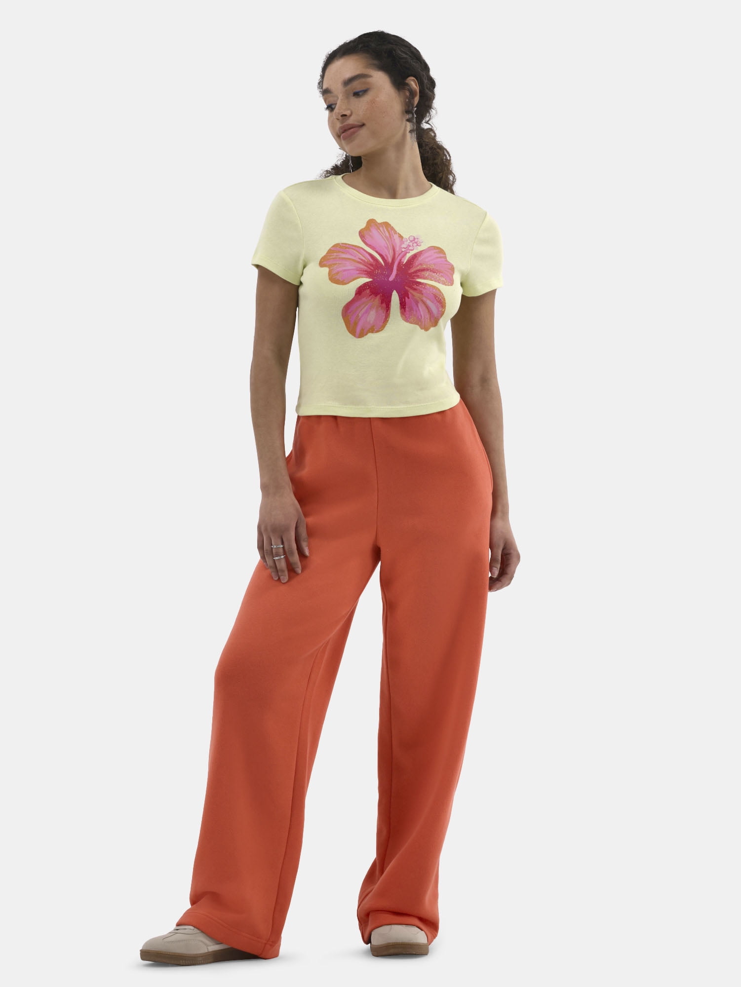 No Boundaries Soft Fleece Wide Leg Pants, 30” Inseam, 1 or 2-Pack, Women’s XXS-4X