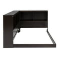 thumbnail image 5 of MODERNLUXE Wood Twin Size Platform Bed with Shelves, Storage Daybed with USB Ports, Espresso, 5 of 12
