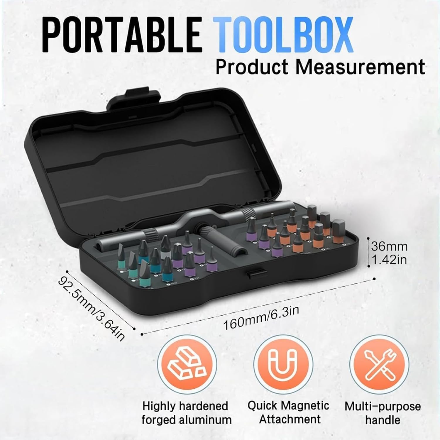 24 in 1 Magnetic Ratchet Screwdriver Set,24 in 1 Dly Screwdriver Set Magnetic Compact And Portable Ratchet Screwdriver
