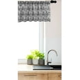 thumbnail image 3 of Ambesonne Geometric Window Valance, Greyscale Rings Rounds, 54" X 18", Grey, 3 of 3