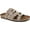 Grey Leather, variant on White Mountain Women's Holland Slide Sandals with Adjustable Buckle