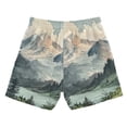 thumbnail image 7 of FORMRS Boys Swim Trunks Quick Dry Mesh Liner Boardshorts Sizes XS-XL, Watercolor Mountatin, 7 of 7