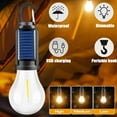 thumbnail image 3 of Solar LED Camping Lights, Solar Lights with 3 Lighting Modes, Rechargeable Portable Waterproof LED Camping Lantern for Camping, Hiking, Emergency, 3 of 7