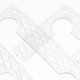 thumbnail image 3 of ColoMX 20 piezas almohadillas de junta de goma transparente para bisagra de puerta de ducha reemplazo de bisagra de goma suave para puerta de vidrio bisagras de ducha de baño, 3 of 8