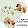 thumbnail image 2 of 36pcs Braiding Hair Clips Hair Accessories for DIY Locs Braid Butterfly Hair Clips Stitch Markers Jewels Colorful Butterflies Charms for DIY Knitting Weaving Sewing Women Jewelry Making Crafts, 2 of 6