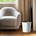 thumbnail image 4 of SSZMDLB under $5 Small Trash Can with Lid, Thickened Garbage Can, Large Capacity Trash Bin with Handle, Kitchen and Bathroom Waste Basket, Pressure Ring for Securing Bag, for Living Room, Toilet, 4 of 6