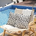 thumbnail image 3 of Outdoor Pillow Covers 18x18 Inch Set of 2 Black Polka Dot Decor Waterproof Throw Pillow Covers Farmhouse Outdoor Waterproof Pillow Covers Decor for Patio Funiture Garden Sofa Couch, 3 of 6