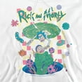 thumbnail image 2 of Rick and Morty Falling Portals Unisex Adult Pull-Over Hoodie, White, 3X-Large, 2 of 5