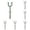 Green 10PCS, variant on 1PCS Garden Hose Stakes 3/4'' Garden Hose Holder Brackets, Plastic Hoses Holder Stake for Plant, Yard Soaker Support, Durable KinkFree Watering