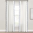 thumbnail image 2 of Paneles de cortina para ventana, decoración exuberante, estilo costero y elegante, 52 x 84 cm, color azul marino, 2 of 7