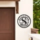 thumbnail image 2 of Arte de pared de Metal, monograma, letrero con nombre personalizado, puerta, sala de estar, cocina, comedor, decoración interior y exterior, placa de bienvenida, 2 of 3