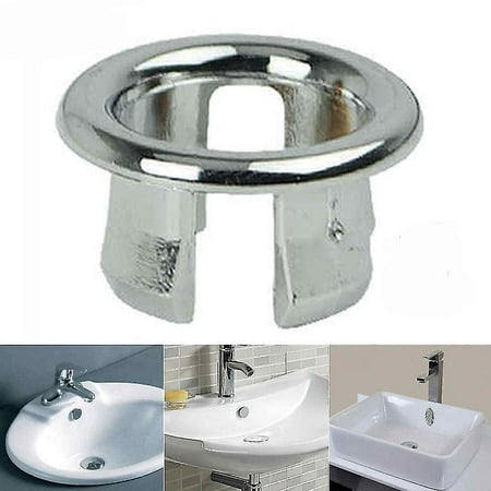 

Bathroom Sink Basin Overflow Ring Drain Hole Cap Cover Spare 1pc