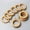 Yellow, variant on Wooden Curtain Rings for Window and Door Decoration, Set of 24 Wood Drapery Rings with Screw Eye | Inner Dia 1.75 Inch and Outer Dia 2.5 Inch