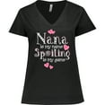 thumbnail image 3 of Inktastic Spoiling Nana Women's Plus Size V-Neck T-Shirt, 3 of 5