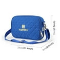 thumbnail image 3 of Sonducket Bolsa de calefacción térmica USB recargable bolsas de almacenamiento forro de nailon paquete de transporte teléfono móvil tableta Bolsas de mensajero y de hombro Azul, 3 of 6