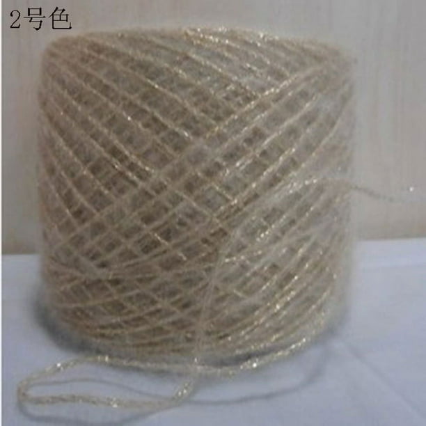 Zhuge Hilo suave y brillante de 50 g: hilo multicolor para tejer, tejer a máquina, hilo de paisajes, hilo multicolor para tejer, hilo para crochet, color albaricoque