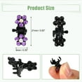 thumbnail image 6 of Unique Bargains 12 Pcs Mini Hair Claw Clip Small Rhinestone Hair Clips Metal Little Hair Clips for Women and Girl Purple, 6 of 7