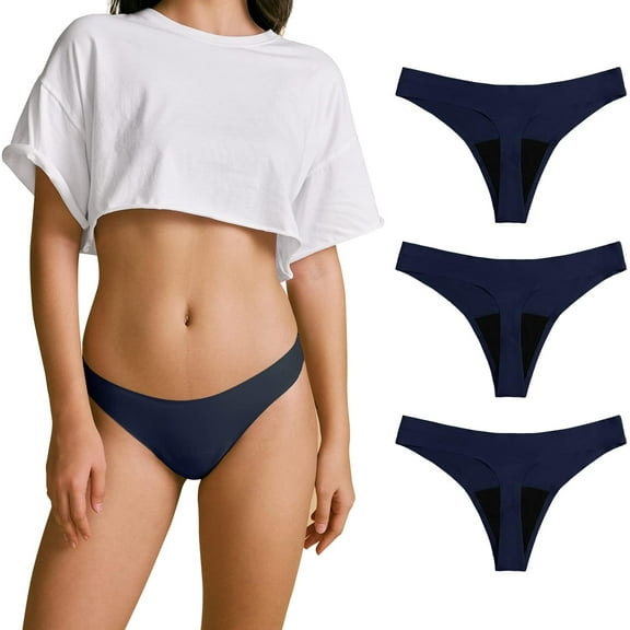 Women Postpartum Period Thongs 4 Layers Leakproof Underwear Panties for teen ladies Multipack