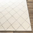 thumbnail image 2 of Hauteloom Vermilion Wool Living Room, Bedroom Area Rug - Contemporary - Ivory, Taupe - 5' x 7'6", 2 of 8