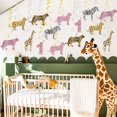 thumbnail image 4 of Wild One Hanging Decorations for Girls 1st Birthday, 20 Set Jungle Safari Cheetah Party Swirls Include 4 Animal Prints Hanging Swirls, Pink Number 1 Ceiling Decor for Tropical Forest Birthday Party, 4 of 5