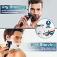 thumbnail image 4 of Maquinilla de afeitar eléctrica para hombres, afeitadoras rotativas para hombres, afeitadora eléctrica recargable impermeable, húmeda y seca para rostros de hombres con cabezal inalámbrico y flotante,, 4 of 5