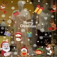 thumbnail image 4 of Pegatina de ventana de Navidad, decoraciones navideñas, calcomanía de copo de nieve de Papá Noel, pegatina de pared combinada, suministros de decoración de año nuevo para el hogar, 4 of 4