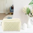 thumbnail image 3 of Unique Bargains 1 Pcs Travel Makeup Bag Makeup Brush Holder Makeup Organizer Bag Cosmetics Storage Bag White Cloth, 3 of 7