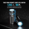 thumbnail image 5 of Olight Baton3 1200 Lumens Ultra-Compact Rechargeable EDC Flashlight(Black), 5 of 7
