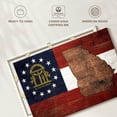 thumbnail image 6 of Elephant Stock State Map Over Georgia Flag Wall Art - Horizontal Canvas Wall Art - Living Room Wall Decor - Flags Canvas - Red And Beige Decor - 45" x 30", 6 of 8