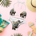 thumbnail image 6 of Rhinoceros Detachable Sponge Adjustable Strap Bikini Set Swimsuit Two-Pack Swimming Suits - Beach Vacation Swimwear, 6 of 6