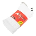 thumbnail image 3 of Calceta Infantil Atléticos para Niño Diseño Liso Blanco Talón Gris 3 Pares Talla 3-5, 3 of 4