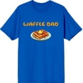 thumbnail image 3 of Waffle Dad Dad Jokes for Father's Day Men's Royal Blue Crew Neck Short Sleeve Tee-3XL, 3 of 4