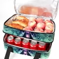 thumbnail image 5 of Dragonfly Large Capacity Double Layered Insulated Lunch Bag with Two Compartments | Refrigerated Meal Bag for Hand-Carrying | 7.1x11.4x16.1 inches | Lunch Bags, 5 of 6