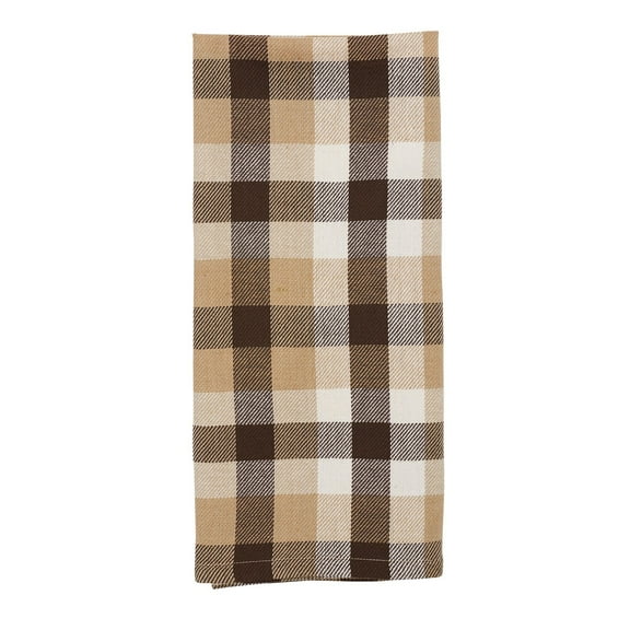 Dunmore Plaid Cocoa Plaid Woven Cotton Cloth Thanksgiving Kitchen Towel