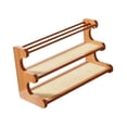 thumbnail image 3 of Luzkey Chinese Teapot Shelf Desktop Organizer Countertop Lightweight Gift 3 Tier Tea Set Storage Rack for Hotel Restaurant Apartment 50x20x36cm, 3 of 8