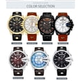 thumbnail image 3 of Reloj Curren Technos Brown 8176, marrón plateado, resistente al agua, 3 of 8